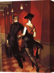 Juarez Canvas Paintings - Arrivee by Juarez Machado