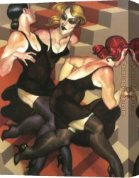 Juarez Canvas Paintings - Escalier_Escadrille by Juarez Machado