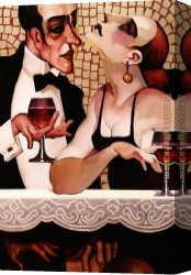 Juarez Canvas Paintings - Ladies and Gentlemen II by Juarez Machado