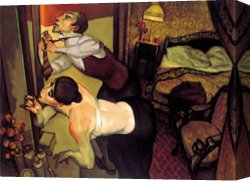 Juarez Canvas Paintings - Late for the Party by Juarez Machado