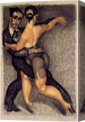 Juarez Canvas Paintings - Passion Tango by Juarez Machado