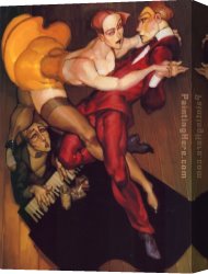 Juarez Canvas Paintings - Tango Over The Piano by Juarez Machado