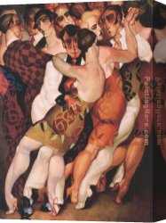 Juarez Canvas Paintings - Tango Room by Juarez Machado