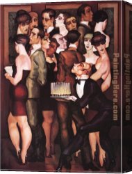 Juarez Canvas Paintings - The Gallery by Juarez Machado