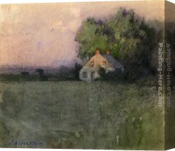 Alden Canvas Paintings - Branchville, Connecticut by Julian Alden Weir