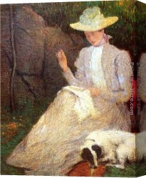 Alden Canvas Paintings - Summer by Julian Alden Weir
