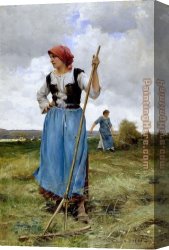 Dupre Canvas Paintings - Le Repos by Julien Dupre