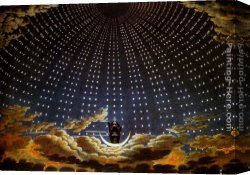 Friedrich Canvas Paintings - The Queen Of The Night by Karl Friedrich Schinkel