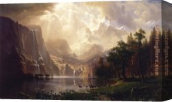Among The Sierra Nevada Mountains California Canvas Paintings - Albert Bierstadt   Among the Sierra Nevada, California by Kirill
