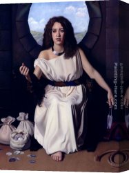 Richards Canvas Paintings - Delilah by Kirk Richards