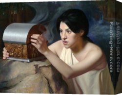 Richards Canvas Paintings - Pandora by Kirk Richards