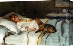 Land Canvas Paintings - In the Land of Nod by Lance Calkin