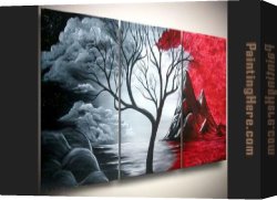 Evening Landscape at East Bergholt Canvas Paintings - 504191 by landscape