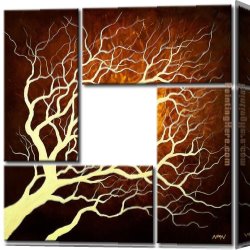 Landscape with Factory Canvas Paintings - 5589 by landscape