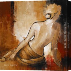 Seated Canvas Paintings - Seated Woman I by Lanie Loreth