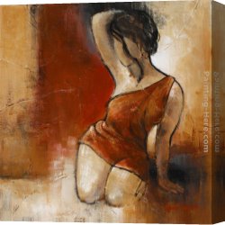 Seated Canvas Paintings - Seated Woman II by Lanie Loreth