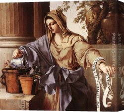 Hire Canvas Paintings - Allegorical Figure of Grammar by Laurent De La Hire