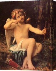 Cupid Canvas Paintings - Cupid's Arrows by Leon Bazile Perrault