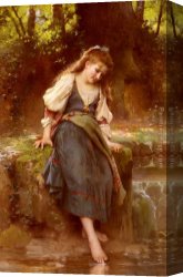 La Nature Se Devoilant Devant La Science Canvas Paintings - Le Miroir De La Nature by Leon Bazile Perrault