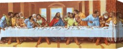 Picture of The Last Supper II Canvas Paintings - large picture of the last supper by Leonardo da Vinci
