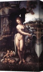 Leda Atomica Canvas Paintings - Leda 1508 by Leonardo da Vinci
