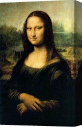 Mona Lisa Painting Canvas Paintings - Mona Lisa Painting by Leonardo da Vinci