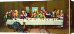 Picture of The Last Supper II Canvas Paintings - picture of last supper by Leonardo da Vinci