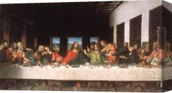 Picture of The Last Supper II Canvas Paintings - The Last Supper by Leonardo da Vinci