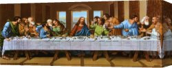 Picture of The Last Supper II Canvas Paintings - the picture of last supper by Leonardo da Vinci