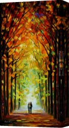 Pear Tree Canvas Paintings - ALTAR OF TREES by Leonid Afremov