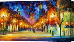 A Holiday Gathering Canvas Paintings - HOLIDAY AURA by Leonid Afremov