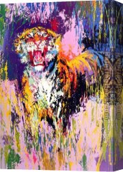 A Tiger And a Serpent Canvas Paintings - Bengal Tiger by Leroy Neiman