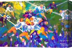 Defending Canvas Paintings - Defending Victory 1946 by Leroy Neiman