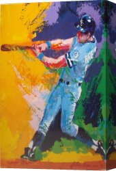 Brett Canvas Paintings - George Brett by Leroy Neiman