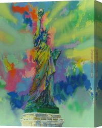 The Lady of Shalott Canvas Paintings - Lady Liberty by Leroy Neiman
