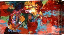 Allegory of May Triumph of Apollo Canvas Paintings - Rocky vs Apollo Creed by Leroy Neiman