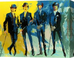 Neiman Canvas Paintings - The Beatles by Leroy Neiman