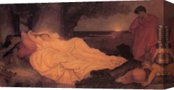 Lord Canvas Paintings - Cymon and Iphigenia by Lord Frederick Leighton