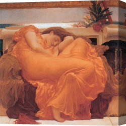 June Canvas Paintings - Leighton Flaming June by Lord Frederick Leighton