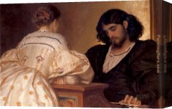 Golden Harvest Canvas Paintings - The Golden Hours by Lord Frederick Leighton