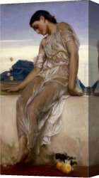 Player Canvas Paintings - The Knucklebone Player by Lord Frederick Leighton