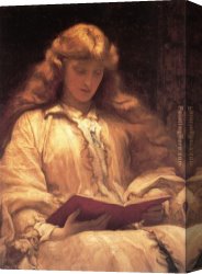 Hair Canvas Paintings - The Maid with the Yellow Hair by Lord Frederick Leighton