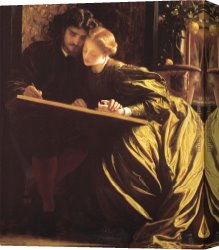 Painter in His Studio Canvas Paintings - The Painter's Honeymoon by Lord Frederick Leighton