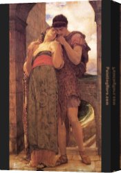 Leighton Flaming June Canvas Paintings - Wedded by Lord Frederick Leighton