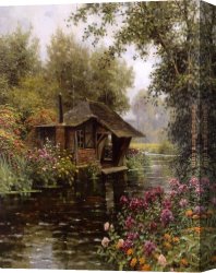 Jacques-louis Canvas Paintings - A Beaumont-le-Roger by Louis Aston Knight