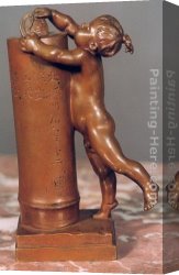 Louis-ernest Canvas Paintings - Chinese Boy Inserting a Coin into a Bank by Louis-Ernest Barrias