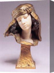 Bou-saada Canvas Paintings - Le Jeune Fille de Bou-Saada by Louis-Ernest Barrias