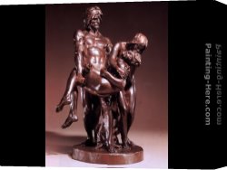 Louis-ernest Canvas Paintings - Les Premieres Funerailles, Adam et Eve portant Abel by Louis-Ernest Barrias