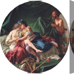 Lagrenee Canvas Paintings - Aine by Louis Lagrenee