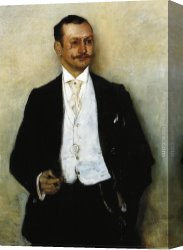 Painter's Canvas Paintings - Portrait of the Painter Karl Strathmann by Lovis Corinth